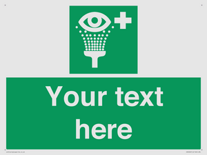 Custom Eye Wash Station Sign